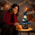 thumbnail image 7 of Battery Operated Witch Hat Hanging Light, Seasonal Hanging Halloween Light, For Bedroom, Desk, Mantel, Shelf, Window, Party Room And Halloween Home Decor, Easy To Style Decor, 7 of 7