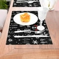 thumbnail image 5 of XMXT 6 Pcs Woven Placemats, Christmas Style Line Illustration Stain Resistant Anti-Skid Placemat for Kitchen Table, 12 x 18 inches, 5 of 6