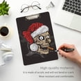 thumbnail image 5 of FMSHPON Christmas Santa Claus Skull Clipboard Hardboard Wood Nursing Clip Board and Pull for Standard A4 Letter 13x9 inches, 5 of 8