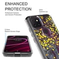 thumbnail image 2 of T-Mobile REVVL 4 Plus Case, Rosebono Hybrid Bling Glitter Sparkle Epoxy Graphic Marble Colorful Silicone Skin Cover Armor Case for T-Mobile REVVL 4 Plus (Dark Blue), 2 of 5