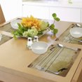 thumbnail image 4 of Ambesonne Vintage Place Mats Set of 4, Birds on Cable Grunge, Standard Size, Mustard, 4 of 6