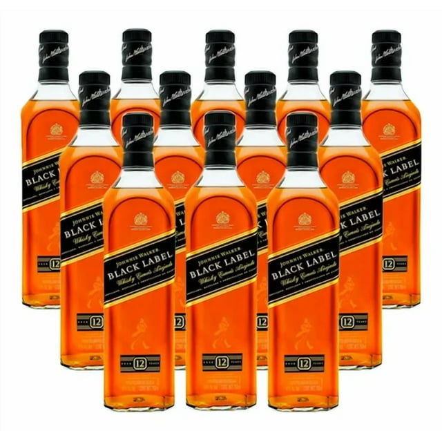 Pack De 12 Whisky Johnnie Walker Black Label 12 Years 750Ml Imp