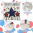 thumbnail image 2 of 4th of July Pillow Covers 18x18 inch Independence Throw Pillow Covers Memorial Day America Patriotic Stripes Stars Trucks Pillow Cases Decorations for Holiday Home Sofa Couch, 2 of 6