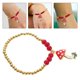 thumbnail image 1 of unbranded Accesorio De Con Doradas Y Charms De Champiñón Cristalino Para Eventos, 1 of 8