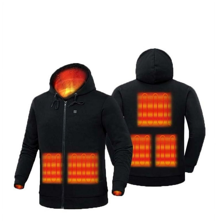 Aboser Heated Sweatshirt Coat for Women Men Thermal Electric