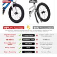 thumbnail image 4 of RoyalBaby Princess Girl Kids Outdoor Bicycle 18 Inch with Kickstand, Swan/Pink, 4 of 8