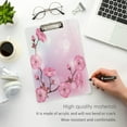 thumbnail image 5 of FMSHPON Floral Pink Cherry Blossom Flower Clipboard Hardboard Wood Nursing Clip Board and Pull for Standard A4 Letter 13x9 inches, 5 of 8