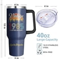 thumbnail image 2 of 40th Birthday Stainless Steel Tumbler with Handle & Straw, Birthday Gifts Cup 40 Oz, 40 Year Old Birthday Gifts for Girls, 40th Birthday Decorations for Girls, Happy 40th Birthday Gifts for Men, 2 of 6