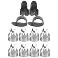 thumbnail image 1 of Guitar Finger Picks,12Pcs Finger Picks Metal Pick Finger Cots Guitar Accessories Seamless Integration, 1 of 14