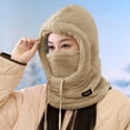 thumbnail image 6 of Kilaqueen Ski Balaclava Face Mask for Women Windproof Winter Warm Neck Cover Helmet Hood Fleece Beanie Hat with Drawstring, 6 of 6