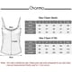 thumbnail image 2 of Precio reducidoCharmoCharmo Camisola de algodón para mujer, sujetador con plataforma, camiseta sin mangas, camisetas interiores elásticas, paquete de 2 L, 2 of 5