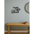 thumbnail image 2 of CIFbuy ™     Elegant "Thankful Grateful Blessed" Metal Art - Inspirational Wall Decor for Home Office Bedroom Living Room, Sentimental Gift with Motiva(TikTok/temu self-pickup orders), 2 of 6
