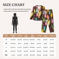 thumbnail image 4 of Salouo Easter eggs Pattern Women's Pajamas Set Long Sleeve Button Down Sleepwear Soft Pj Lounge Sets for women 2 Piece Pjs Set with Long Pants-X-Large, 4 of 7