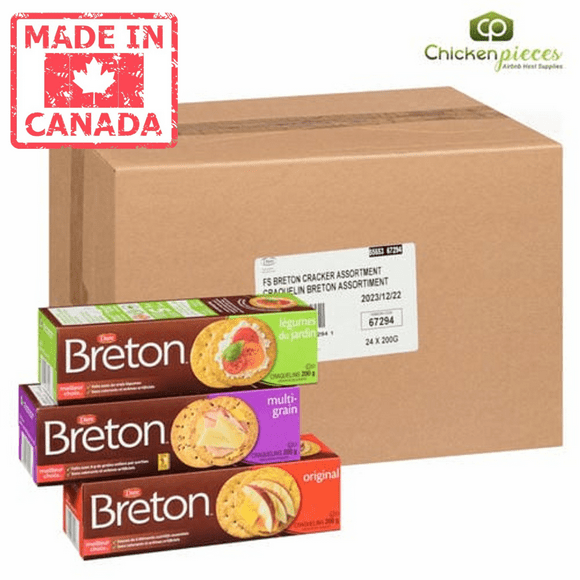 Dare Assortiment de Craquelins Breton 200G/7oz (24/caisse) - Fabriqué au Canada