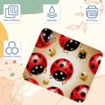 thumbnail image 3 of Ladybird Printed Square Mousepad Desk Pad Desk Mat, 8.3x9.8 Inch, Non-Slip Rubber Bottom, Suitable for Office and Gaming, 3 of 6