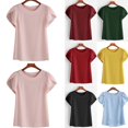 thumbnail image 1 of Blouse d'Été à Manches Courtes pour Femmes, T-Shirt Ample Décontracté, 1 of 5