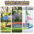 thumbnail image 5 of Heromate 48 inch Multicolor Saucer Swing, Larger Swing for Whole Family, 900lbs Weight Capacity, with Adjustable Hanging Straps, 5 of 7