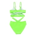 thumbnail image 4 of Girls Swim Suit Girls Swimsuit with Shorts Girls' Two-Piece Swimwear Teen Girl Bathing Suits for Teenage Girls 9-10 Years Girls Fashion, 4 of 6