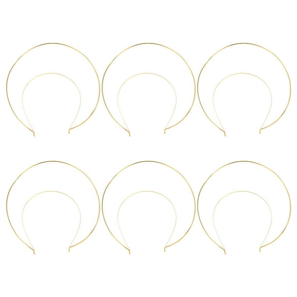 CIMAXIC angel halo 6Pcs DIY Halo Headbands Decorative Headband Metal Hair Bands Crafting Party Hairbands,8.66"X7.87"X0.08"