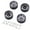 Titanium color, variant on Yokua Model Vehicle Part 1.9’’ Wheel Hub Rim Durable Modified Kits for 1:10 Offroad