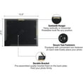 thumbnail image 6 of VIOLABBEY 8.5x11 Diploma Frame Black, 8.5 x 11 Certificate Frame with Mat or 11x14 College Degree Frames without Mat, Wall or Tabletop Display, Tempered glass (Red Gold Double Mat), 6 of 9