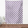 thumbnail image 3 of Ambesonne Wedding Fabric by the Yard Upholstery, Romantic Violet Rose Blooms, 1 Yard, Violet Pale Grey, 3 of 4