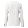 thumbnail image 5 of XIYON Sweaters for Women Lace V Neck Sweater Elegant Long Sleeve Solid Color Pullover Tops Fall Fashion Outfits, 5 of 7