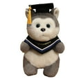 thumbnail image 2 of Yunuuuoa 2 Packs Graduation Stuffed Animal Plush Toy, Commemorative Keepsake Gift for Graduate, Soft Fabric Doll with Cap, Home Desk Decor, Photo Prop Souvenir for Ceremony Party Celebration, 2 of 7