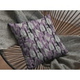 thumbnail image 4 of 26â€ Lavender Black Fall Leaves Indoor Outdoor Zippered Throw Pillow, 4 of 4