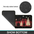 thumbnail image 7 of Set Of 2 Christmas Kitchen Rugs Rustic Farmhouse Triangle Tree Kitchen Rugs and Mats Non Slip Kitchen Rugs and Matsfor Bathroom Room (47x17+30x17 Inches), 7 of 7