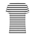 thumbnail image 7 of Ashirexll Short Sleeve Shirts for Women, Summer Shirts for Women, Fashion Casual V-Neck Button Striped Short Sleeve Shirt, 7 of 7