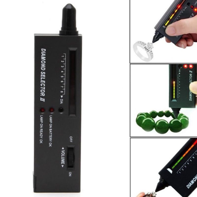 Diamond Tester High Accuracy Diamond Tester Pen ,Professional Diamond Selector for Jeweler Novice and Expert,Thermal Conductivity Meter (Diamond Tester)