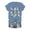 Blue, variant on Halloween Shirts for Women Fashionable Floral Print Short Sleeve T Shirt For Day Celebration Round Neck Top Womens T-Shirts and Green L