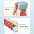 thumbnail image 4 of Matsuzay Bandejas de hielo Molde para refrigerador de 6 rejillas para hacer hielo simple Molde para cubitos de hielo para refrigerador de 6 Organizadores de utensilios de cocina B, 4 of 4