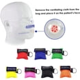 thumbnail image 2 of CPR Face Shield Mask, First Aid Kit Emergency Face Cover Keychain Resuscitation Face Shield Pocket Disposable 7pcs/Set, 2 of 5