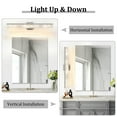 thumbnail image 3 of KAISITE 32 inch Brushed Nickel Dimmable LED Bathroom Vanity Bar, 3000K Warm White Wall Sconce for Restroom Mirror, 3 of 8