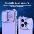 thumbnail image 6 of Elegant Choise Phone Case with Camera Lens Cover Adjustable Stand for iPhone 14 Pro 6.1inch, Purple, 6 of 14