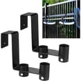 thumbnail image 1 of 2 Pcs Pool Fence Hooks, Pool Tool Organizer, for Hanging Pool Cleaning Accessories, Pool Pole, Brush, Leaf Skimmer Net, Vacuum Head, Suitable for 3/4 Inch to 1-1/4 inch Railing, 1 of 8