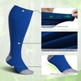 thumbnail image 4 of Calcetines de compresión LEVSOX de pantorrilla ancha de 15-20 mmHg para mujer, color rosa, 4 of 5