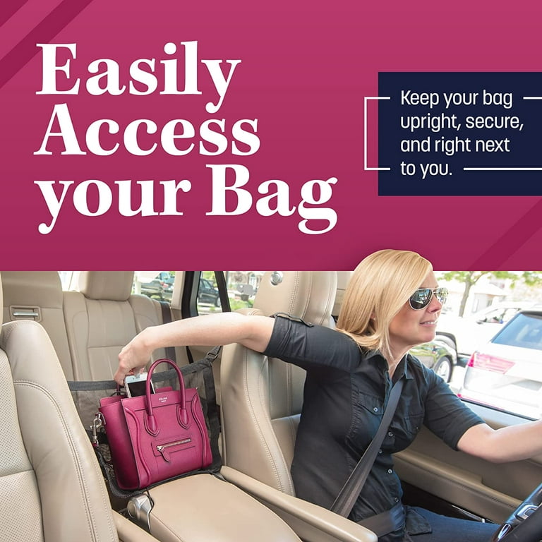 Car Cache-Handbag Holder: Car Purse Storage&Pocket (FOR Smaller Items)