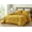 Mustard Yellow, variant on Chezmoi Collection Rory Mustard Yellow Comforter Set Queen Size 3-Piece Fluffy Soft Lightweight Bedding Triangle Quilted Stone-Washed Microfiber Comforter Set for All Season