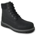 thumbnail image 1 of kozi Men Comfortable Winter Boot TIME Fur Lined Lace Up Black, 1 of 7