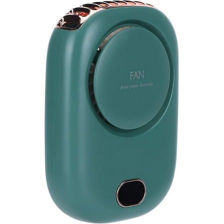 

Mini pocket fan 3 speed portable fan USB charging cable small face table fan neck hanging bladeless fan for home camping travel