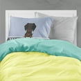 thumbnail image 2 of Carolines Treasures BB5708PILLOWCASE Wire Haired Dachshund Black Tan Welcome Fabric Standard Pillowcase Standard, 2 of 2