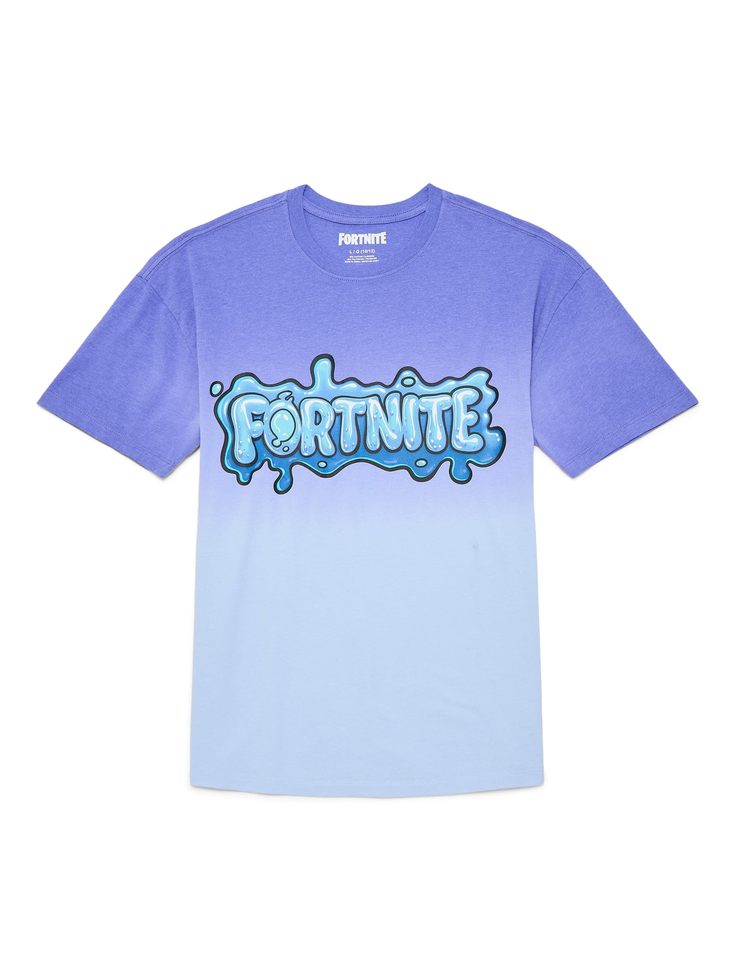 Fortnite Boys Oversized Dip Dye Graphic Tee, Sizes 4-18