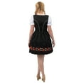 thumbnail image 4 of Dirndl Trachten Haus 3 Piece Short Black German Oktoberfest Dirndl Dress 4, 4 of 13