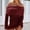 Red, variant on TIANZEN Off Shoulder Casual Dress With Oversized Lapel Hollow Out Long Sleeve Mini Dress For Resort Party Wear Knee Length Summer Dresses Waist Dress plus Size for Women