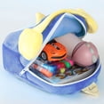 thumbnail image 5 of QEFJNO 10" Toddler Backpack Kids Blue Penguin Soft Plush Bag Mini Travel Bag for Girl Boy 2-5Y, 5 of 8
