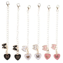 STRANDCHIC 6-Piece Assorted Color Letter Charms for Tumbler Handle, Fashionable Daily Use Accessory Set