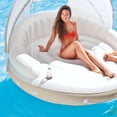 thumbnail image 6 of Intex Inflatable Canopy Island Float Lounge + AC Electric Air Pump w/ 3 Nozzles, 6 of 10